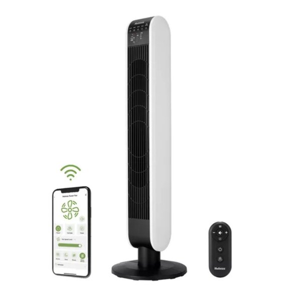 HOLMES 40" Oscillating Wi-Fi Connect Tower Fan w/Remote - Picture 5 of 8